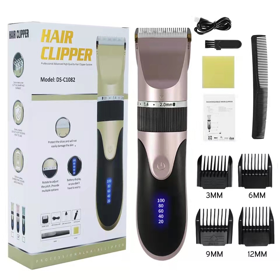 Professional Quiet Hair Clippers Cordless Rechargeable Barbers Complete