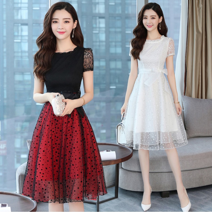 lace chiffon dress