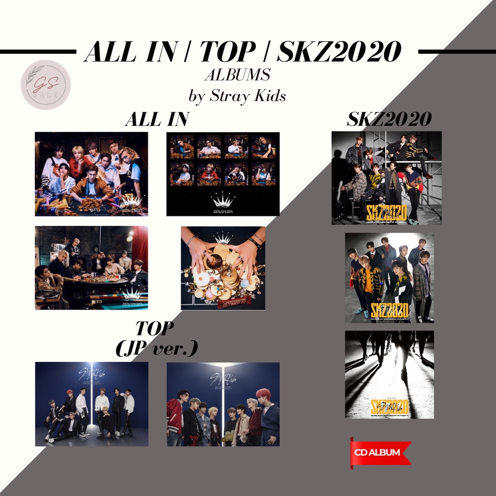 ALL IN TOP Japanese Ver SKZ2020 Stray Kids Albums 