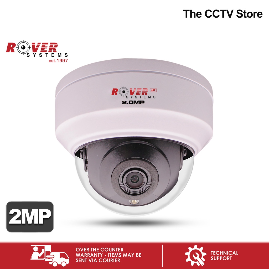 Rover Systems 2MP 1080P ESeries IP Dome CCTV Camera IP Camera Indoor