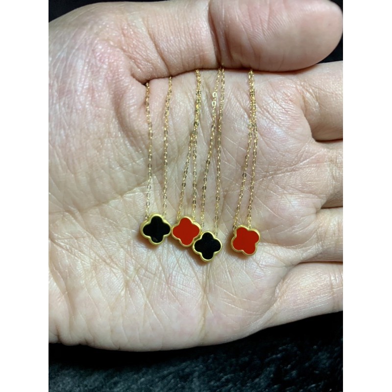 Authentic 24k Gold VCA Inspired Necklace Set Shopee Philippines