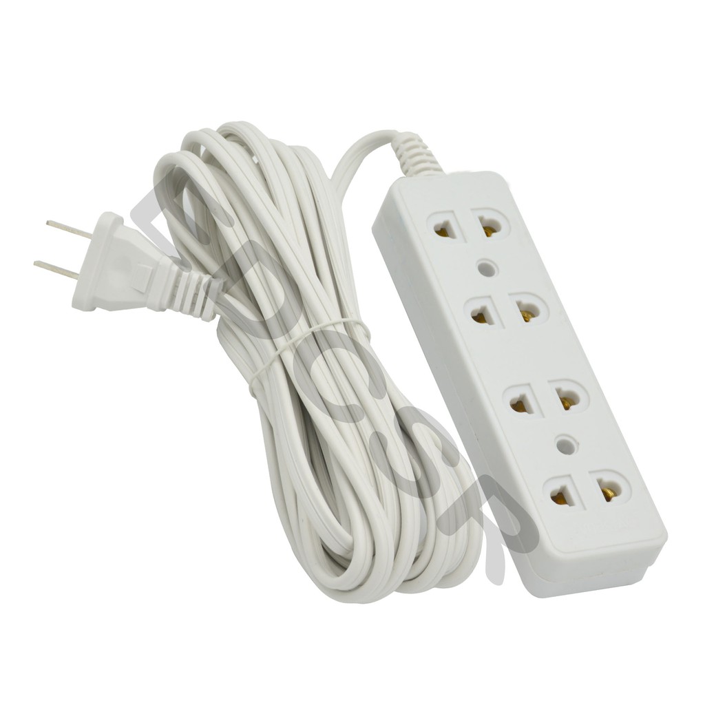 Standard 4 Gang Socket Extension Cord Cable 5 Meters Shopee Philippines