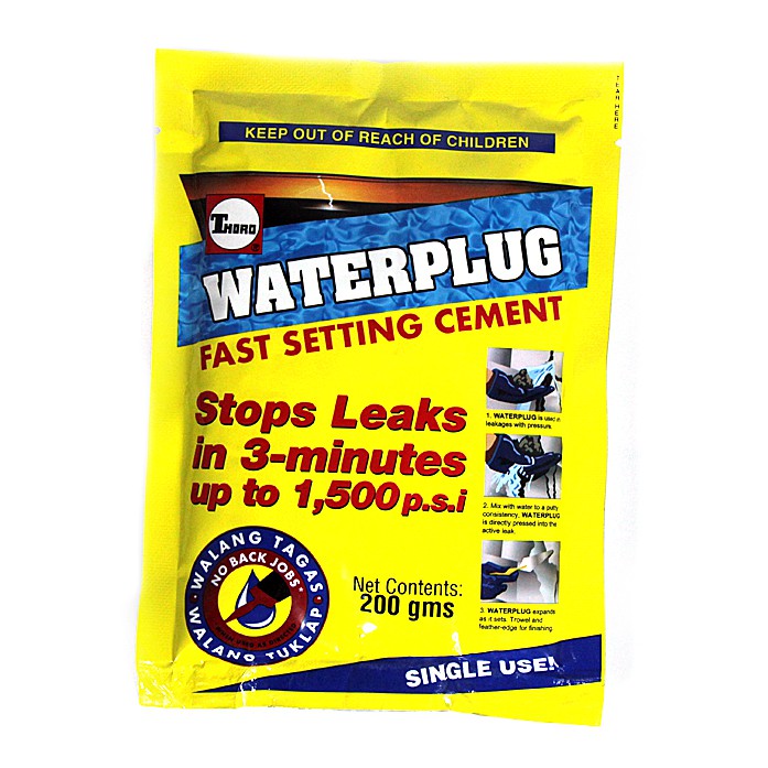 Waterplug Fast Setting Cement (200 grams or 1 Liter) | Shopee Philippines