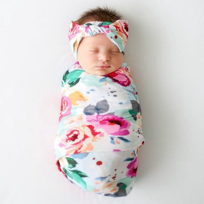 baby wrap and headband
