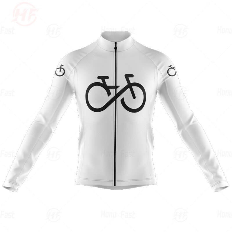 Black Men/'s Team MTB Cycling Long Sleeve Jersey Bicycle Shirt Polyester Maillots