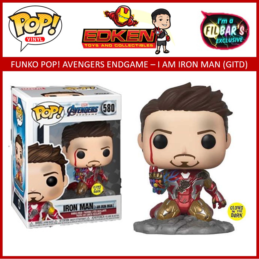 Funko Pop Avengers Endgame I Am Iron Man Gitd Filbar S Exclusive Shopee Philippines