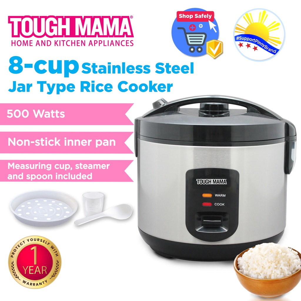Tough Mama NTMRC15J SS Stainless Steel Jar Type Rice Cooker Shopee
