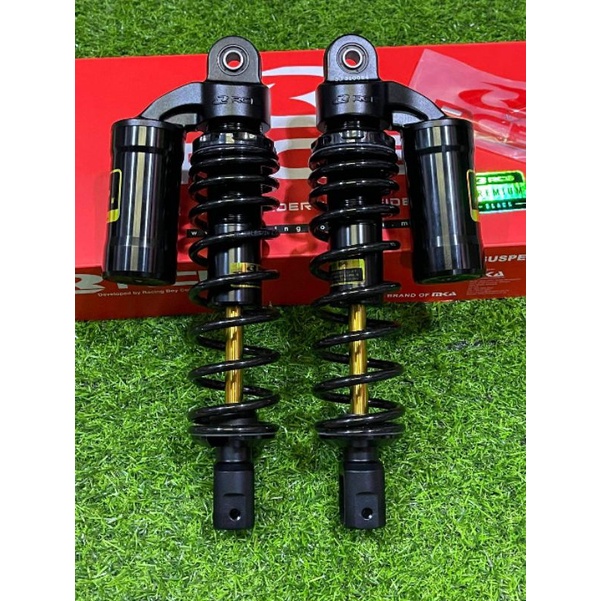 RCB MB-2 DUAL SHOCK 305mm PREMIUM BLACK FOR AEROX 155/NMAX V2/LOWERED ...