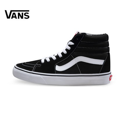 vans high top black shoes