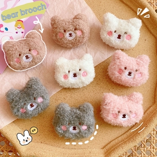 YoYo Brooch Bear Plush Cartoon Sweet Student Bag Accessories Cute Pin Korea Japan