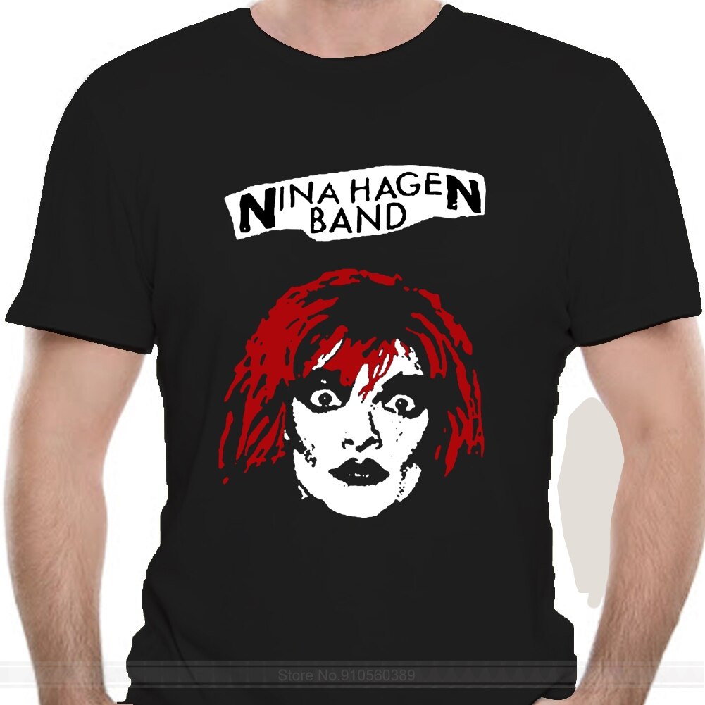 Nina Hagen Unbehagen Punk Logo T Shirt 1979 Punk Siouxsieharajuku Streetwear Shirt Men