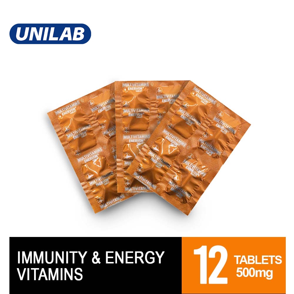 Enervon 12 Tablets Multivitamins (For Everyday Energy and Immunity) Shopee Philippines