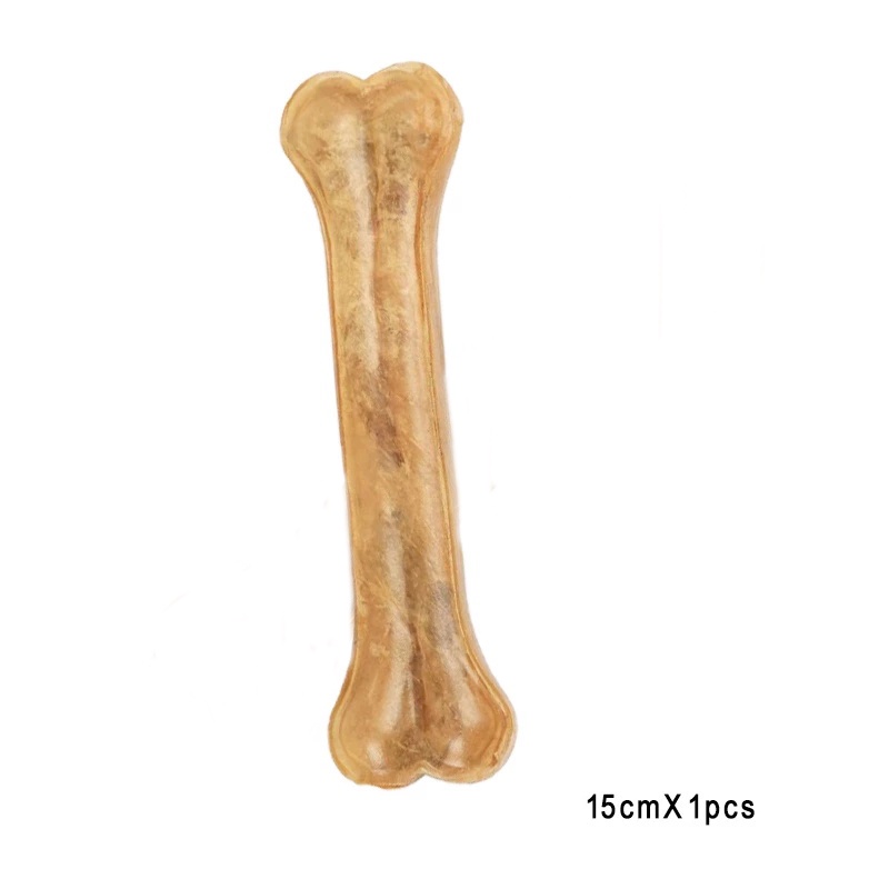 （Hot sale）TERKE Cowhide Bones Pet Tooth Grinding Stick Dog Toys Bones Pet Chew Toothbrush Small Larg #4