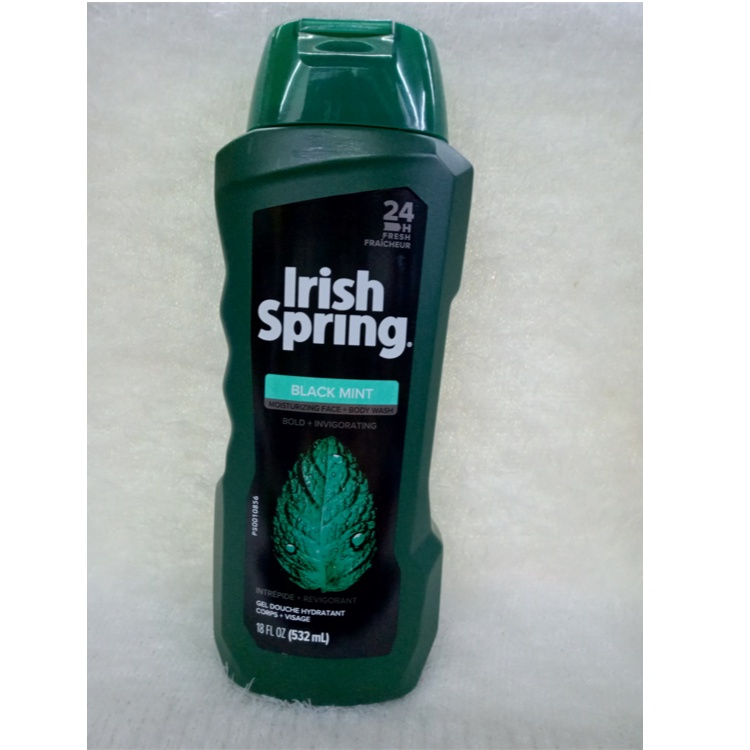 IRISH SPRING MOISTURIZING FACE+BODY WASH GEL DOUCHE BLACK MINT 532mL Shopee Philippines