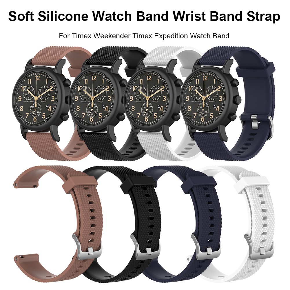 Soft Silicone Watch Band Wrist Band Strap For Timex Weekender Timex  Expedition Watch Band | Shopee Philippines