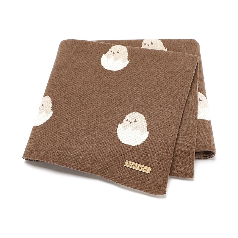 Cute Egg Knitted Baby Blanket Soft Warm Nursery Swaddling Blankets for