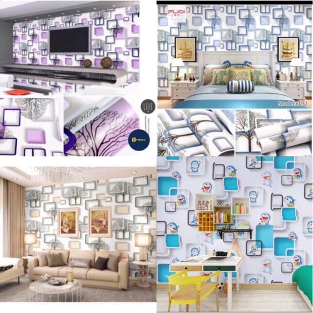 LJC Wallpaper waterproof sticker 45cmX10m Shopee Philippines