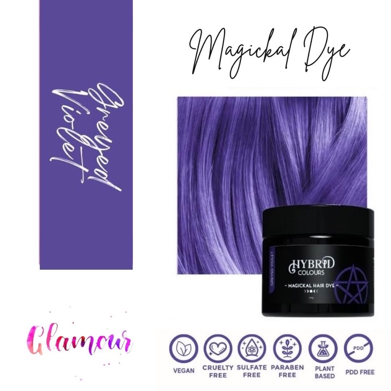 Hybrid Colours Greyed Violet Organic Hair Dye Shopee Philippines