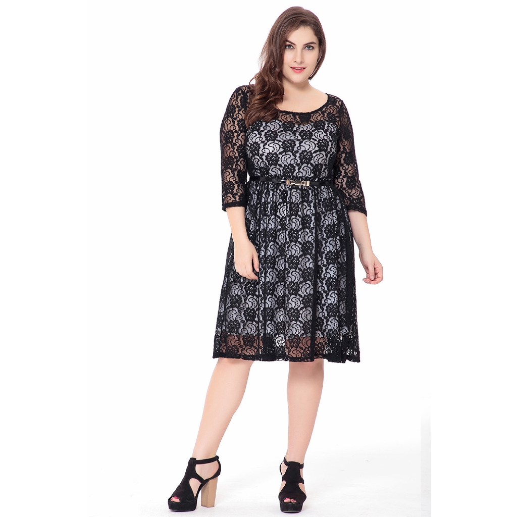 casual plus size midi dresses