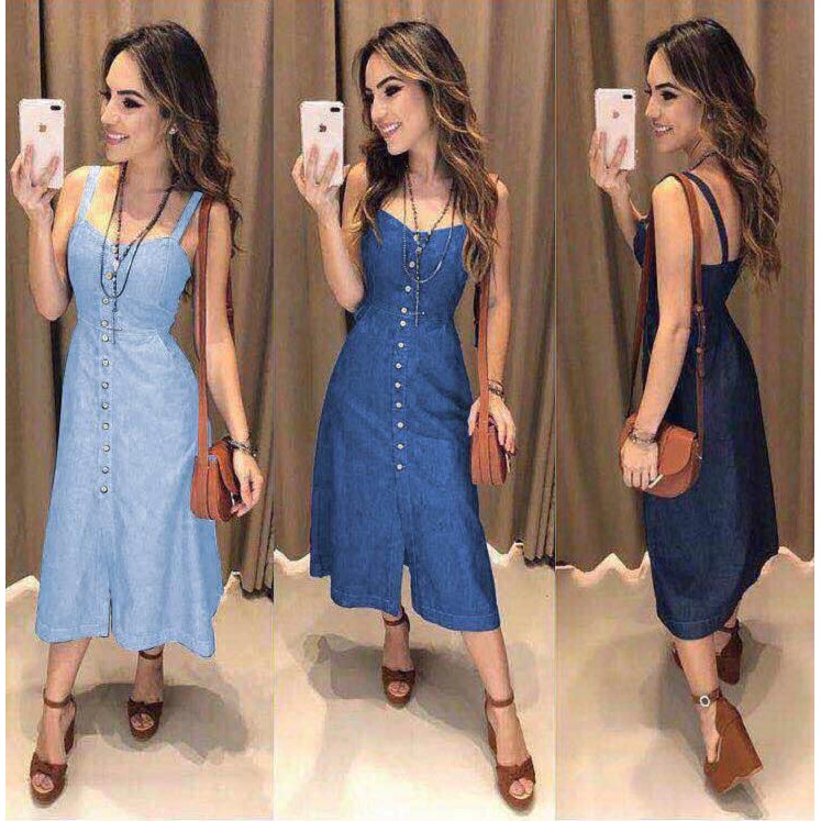 denim dress shopee