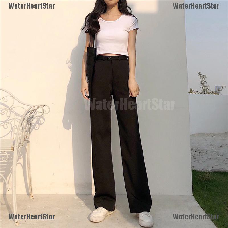 wide leg office trousers