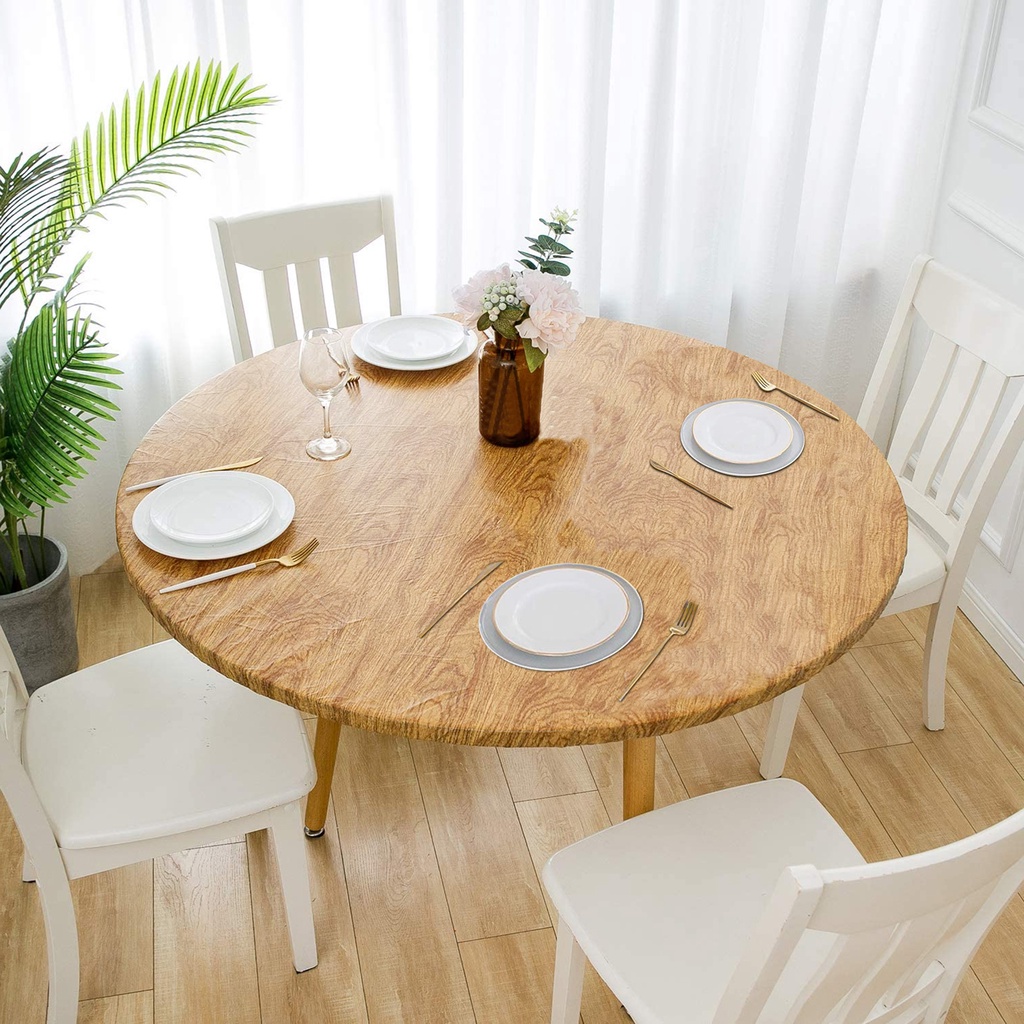 Pvc Round Table Cloth Kitchen, What Size Tablecloth For 56 Inch Round Table