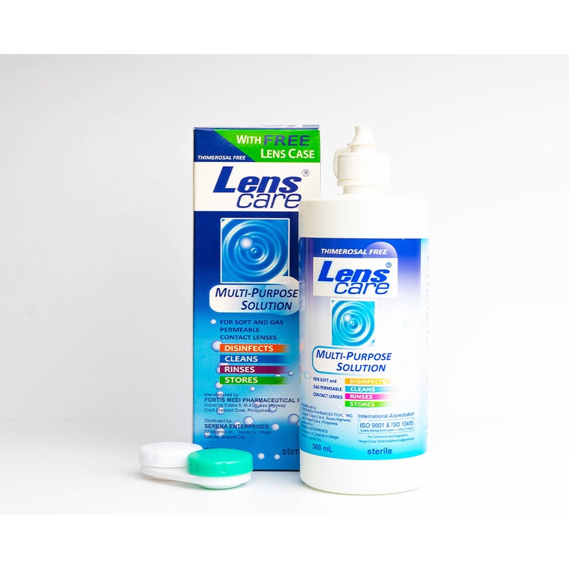 Lens Care MultiPurpose Contact Lens Solution with FREE LENS CASE 90ml