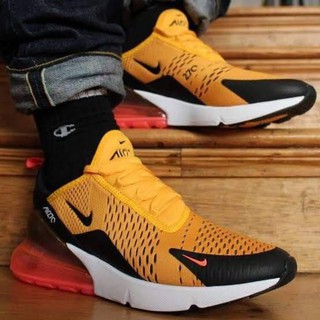 nike air max 270 tiger yellow running shoes