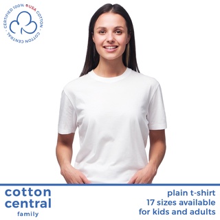 Cotton Central™ - Basic White Round Neck T-Shirt Kids Adults Unisex Blue Kentucky Corner Crown Hanes #5