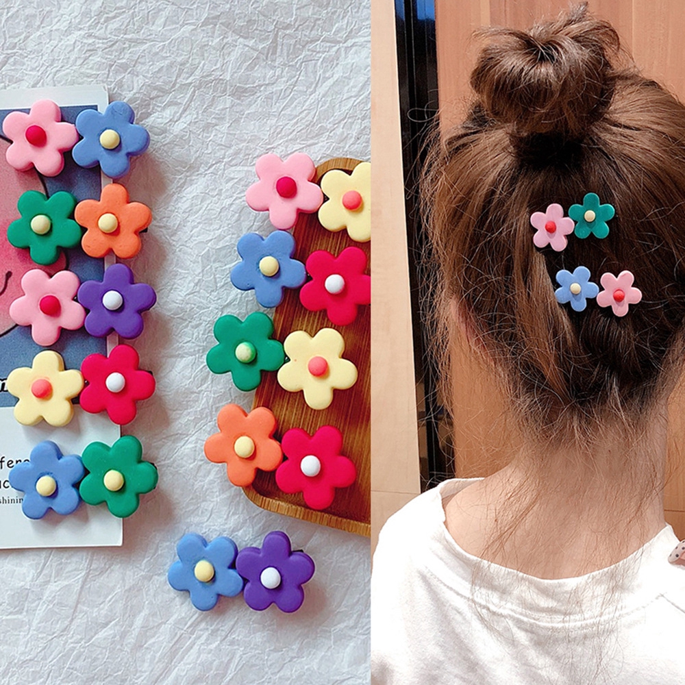 INS Fashion Flower Hair Clips For 