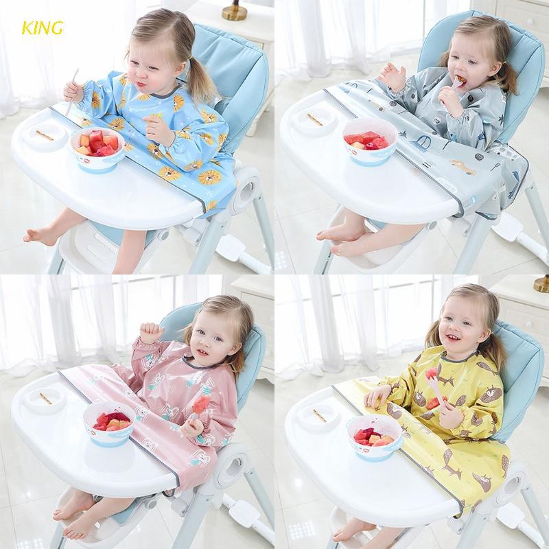 KING Newborn Long Sleeve Bib Coverall with Table Cloth Cover Baby ...