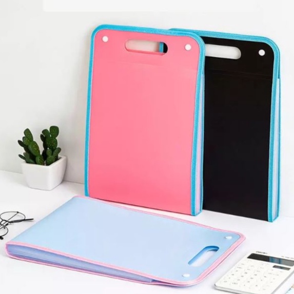 Mrs Bee A4 Expanding File Folder with 12 Pockets File Organizers