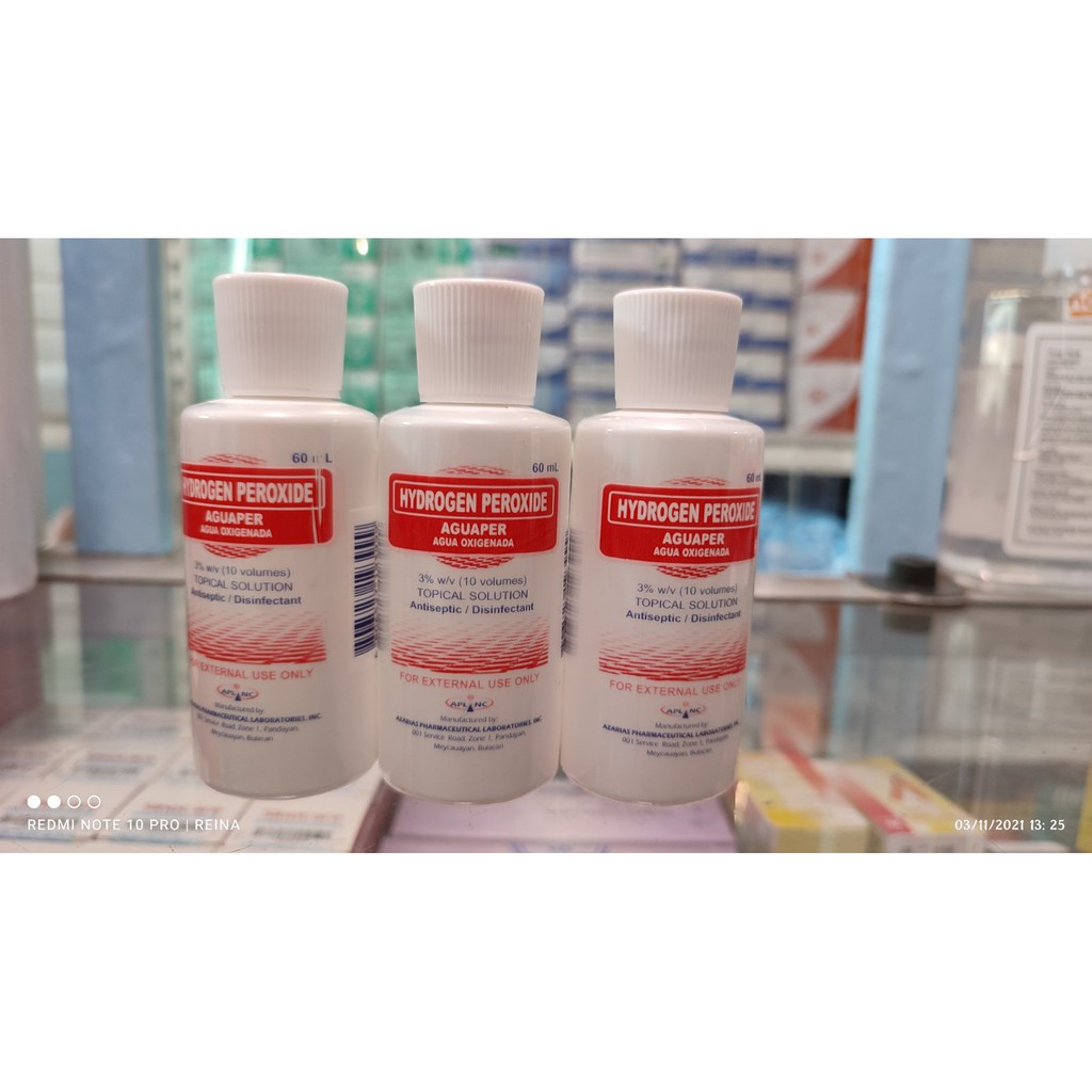 AGUAPER 3% SOLUTION ( HYDROGEN PEROXIDE ) | Shopee Philippines