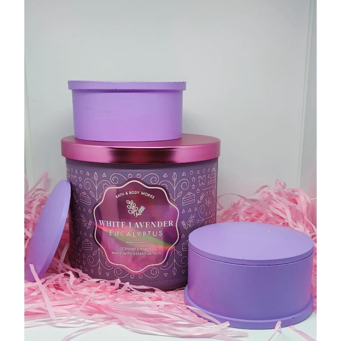 White Lavender Eucalyptus Scented Candle Shopee Philippines