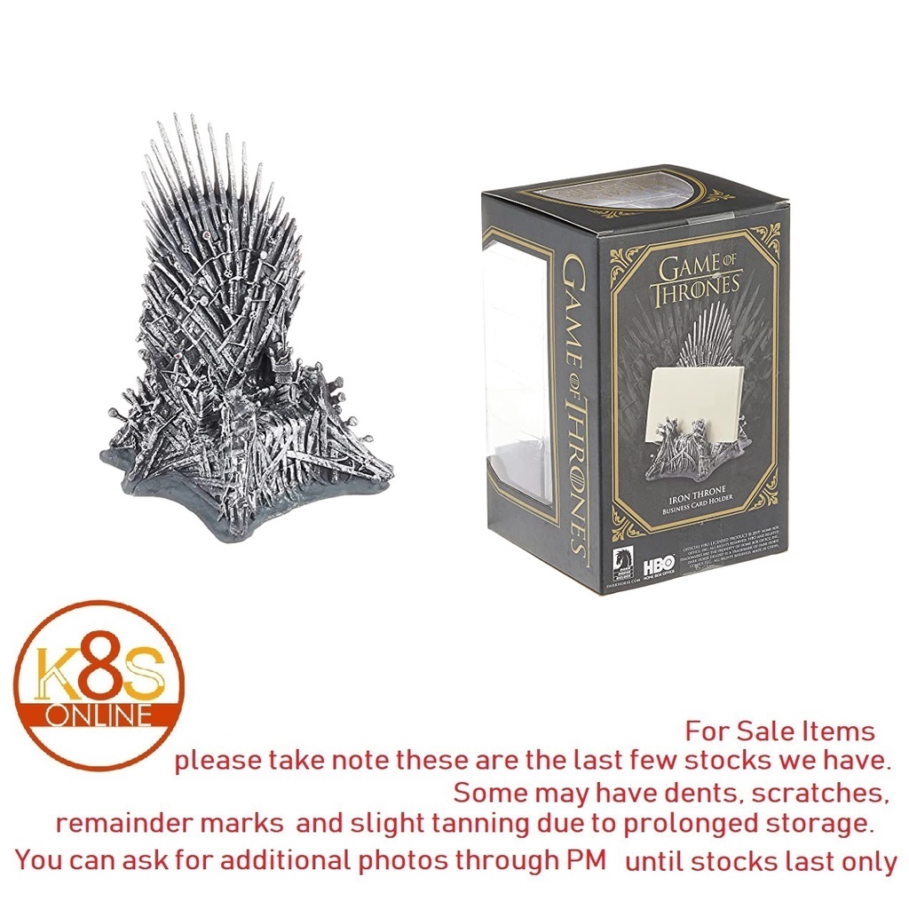 Dark Horse Deluxe Game of Thrones Iron Throne Business Card Holder Multicolor 