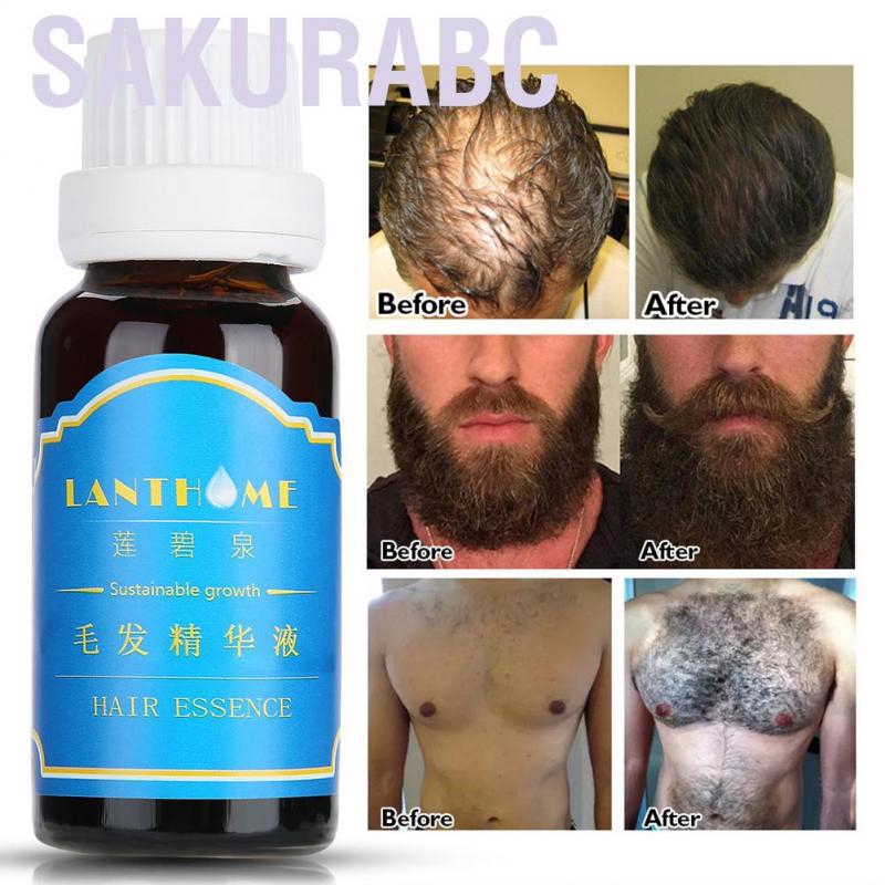 Sakurabc 20ml Growth Essence Beard Sideburns Eyebrows Eyelashes