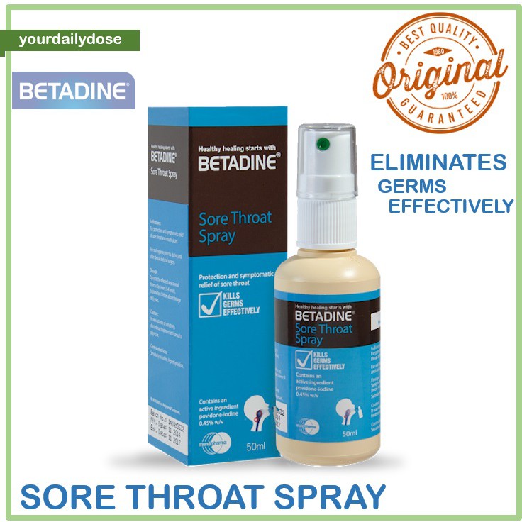 Betadine throat spray