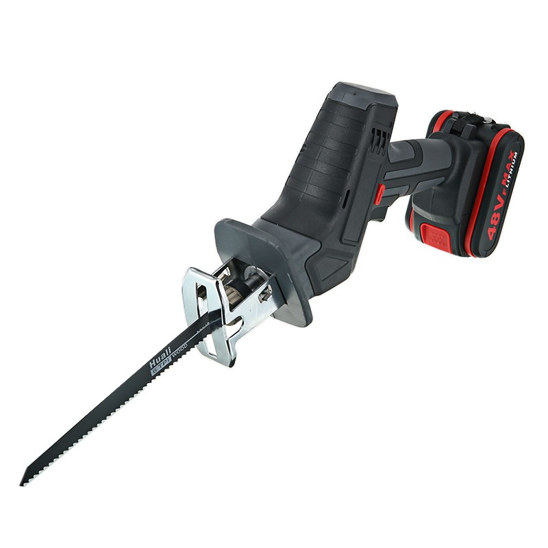 Cordless Logging Chainsaw With 4 Blades 48VF Electric Wood Metal