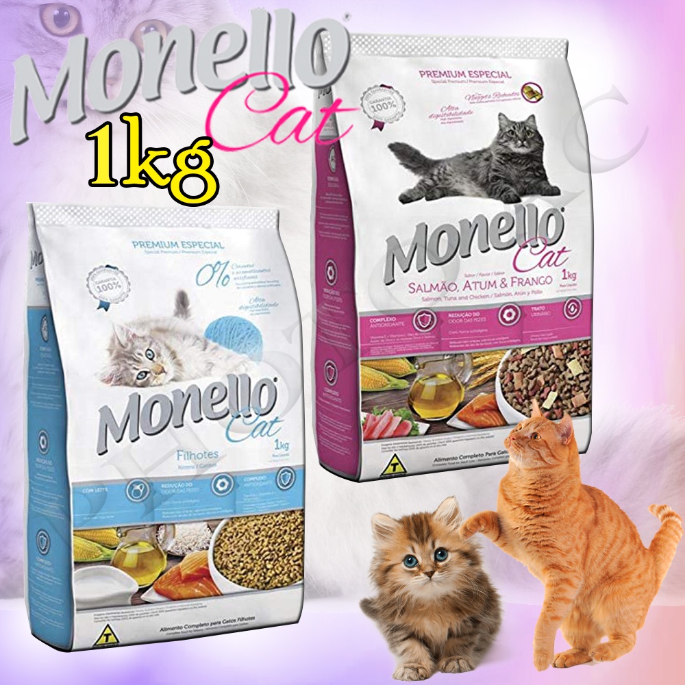 Monello Cat Food For all Ages Original Packaging1kg Shopee Philippines