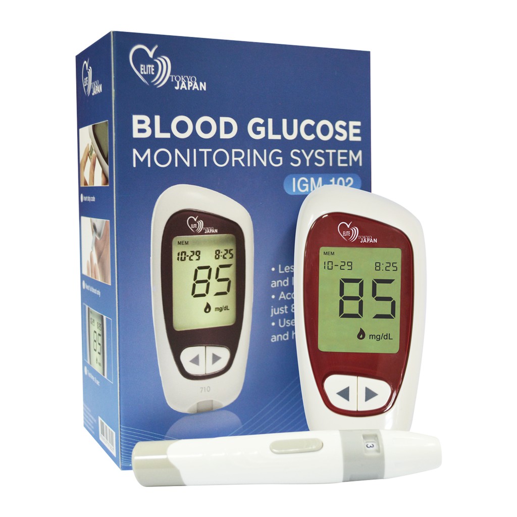 Indoplas Elite Tokyo Japan Blood Glucose Meter Glucometer Monitoring ...