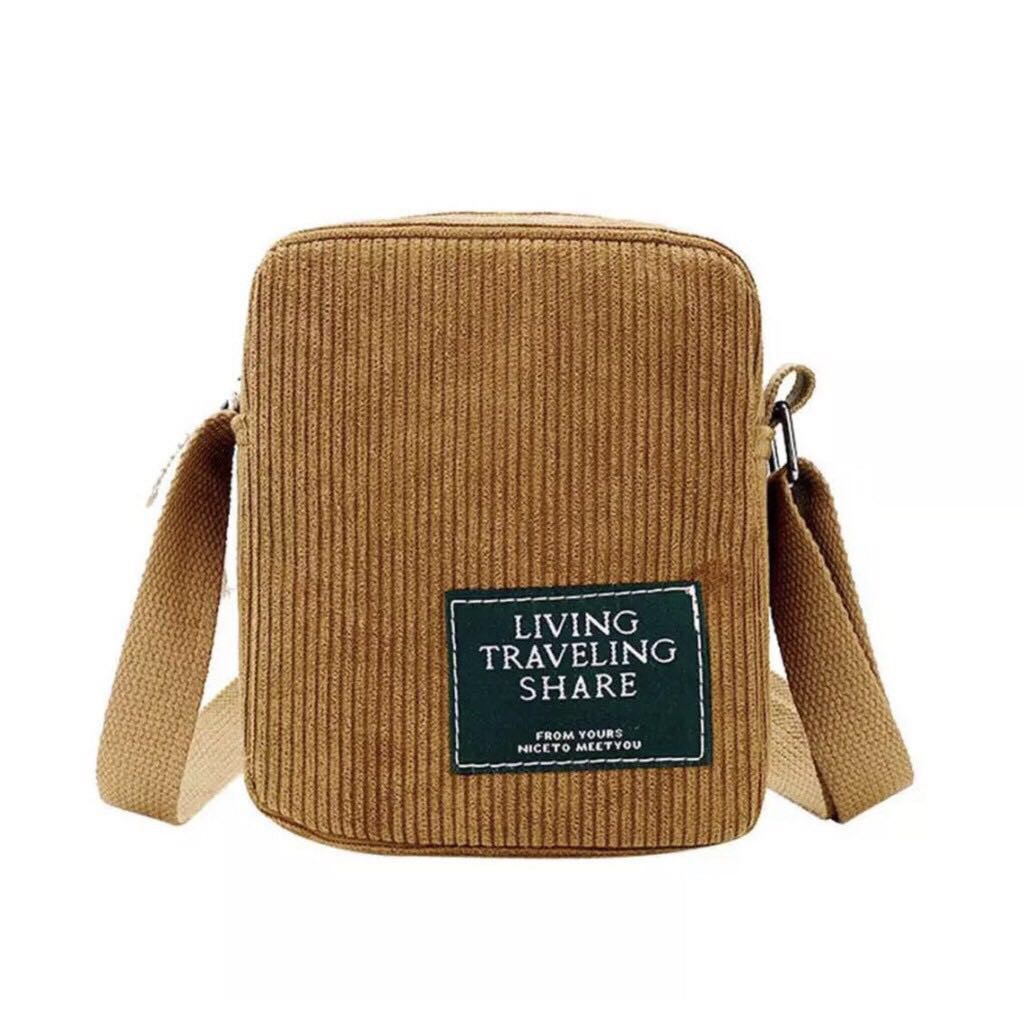 corduroy sling bag