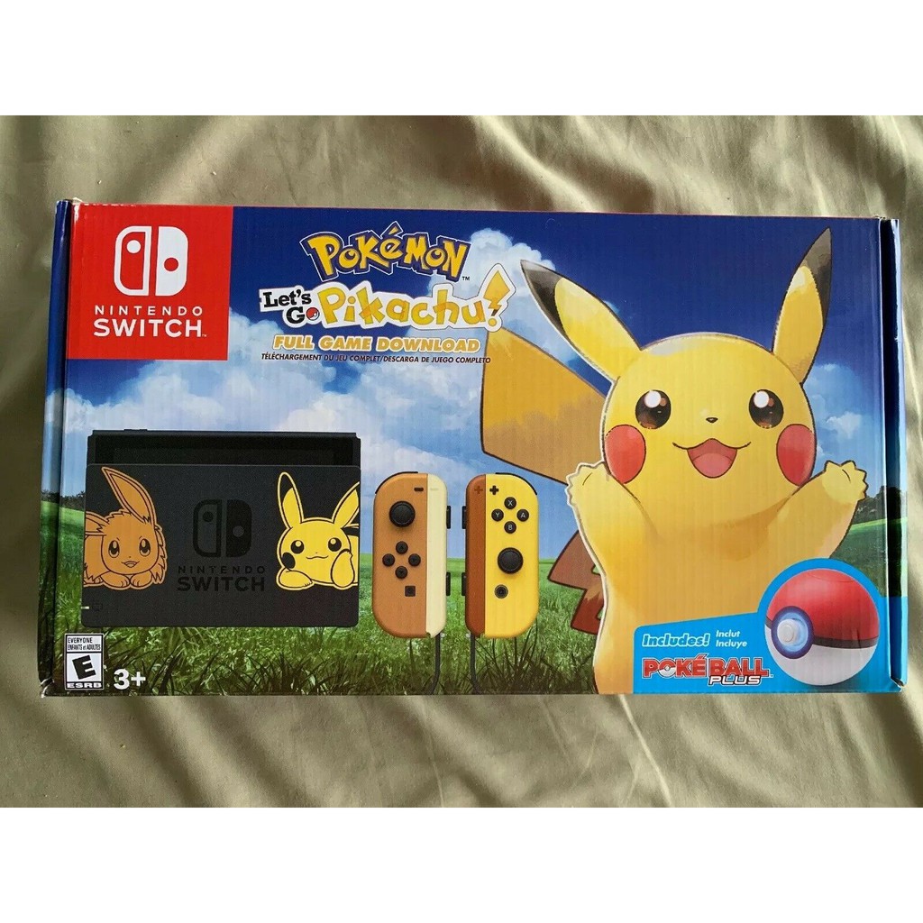 nintendo switch let's go pikachu