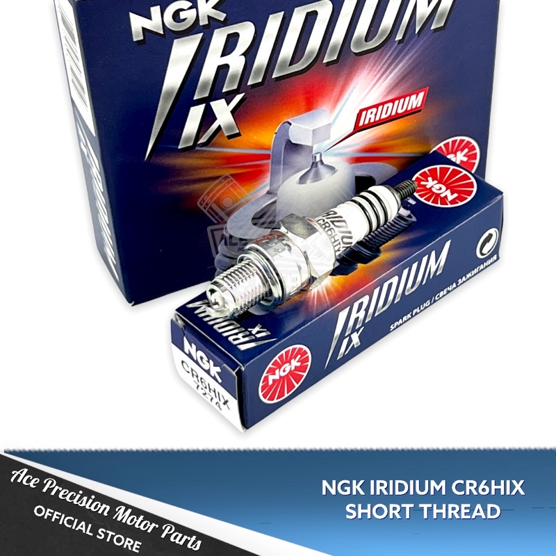 ORIGINAL NGK IRIDIUM SPARK PLUG CR6HIX/CR7HIX/CR8HIX SHORT Shopee