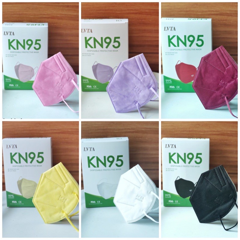 10PCS LVTA KN95 Premium Quality Face Mask Facemask LVTA KN95 PREMIUM