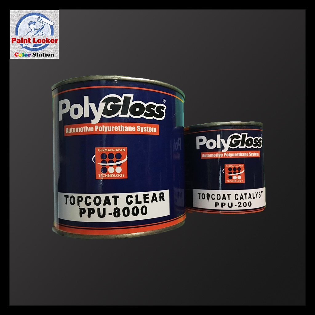 PolyGloss Topcoat Clear with Catalyst (PPU8000) 1 Liter Shopee