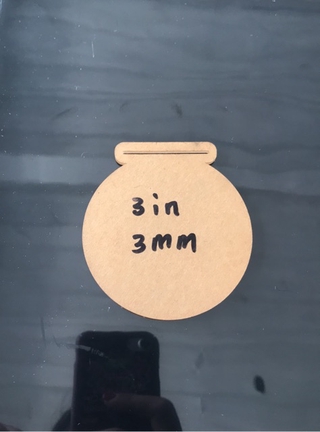 Acrylic Medal 2in/2.5in/2.7in/3in Size 3mm #3