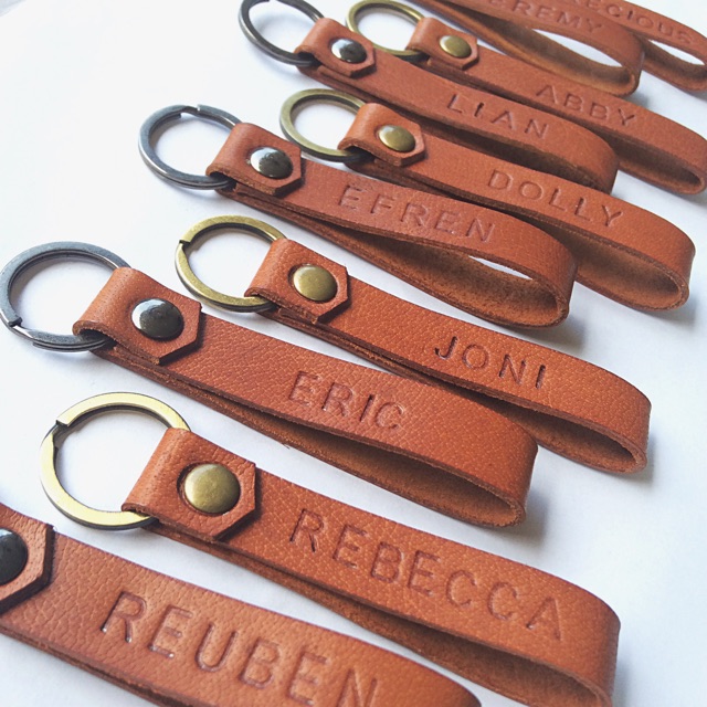 leather keychain