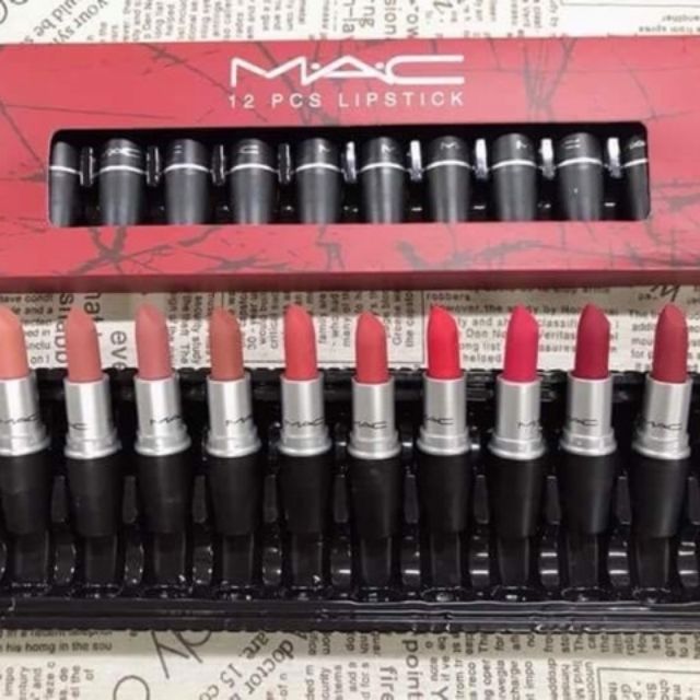 mac 12 piece lipstick set