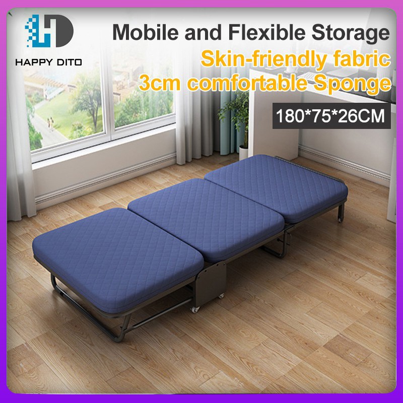 Adjustable folding bed frame office single lunch break portable nap bed ...