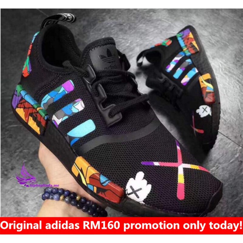 Adidas NMD R1 Original from Adidas personality Graffiti Love 